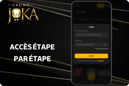 Casino Joka acces-etape-par-etape